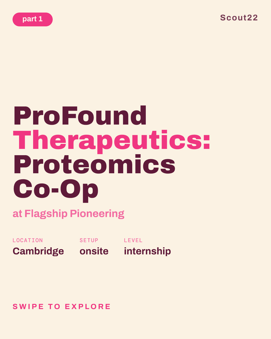 ProFound Therapeutics: Proteomics Co-Op at Flagship Pioneering