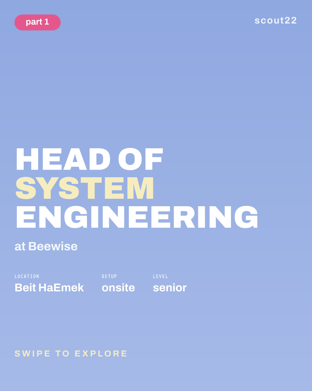 Head of System Engineering at Beewise