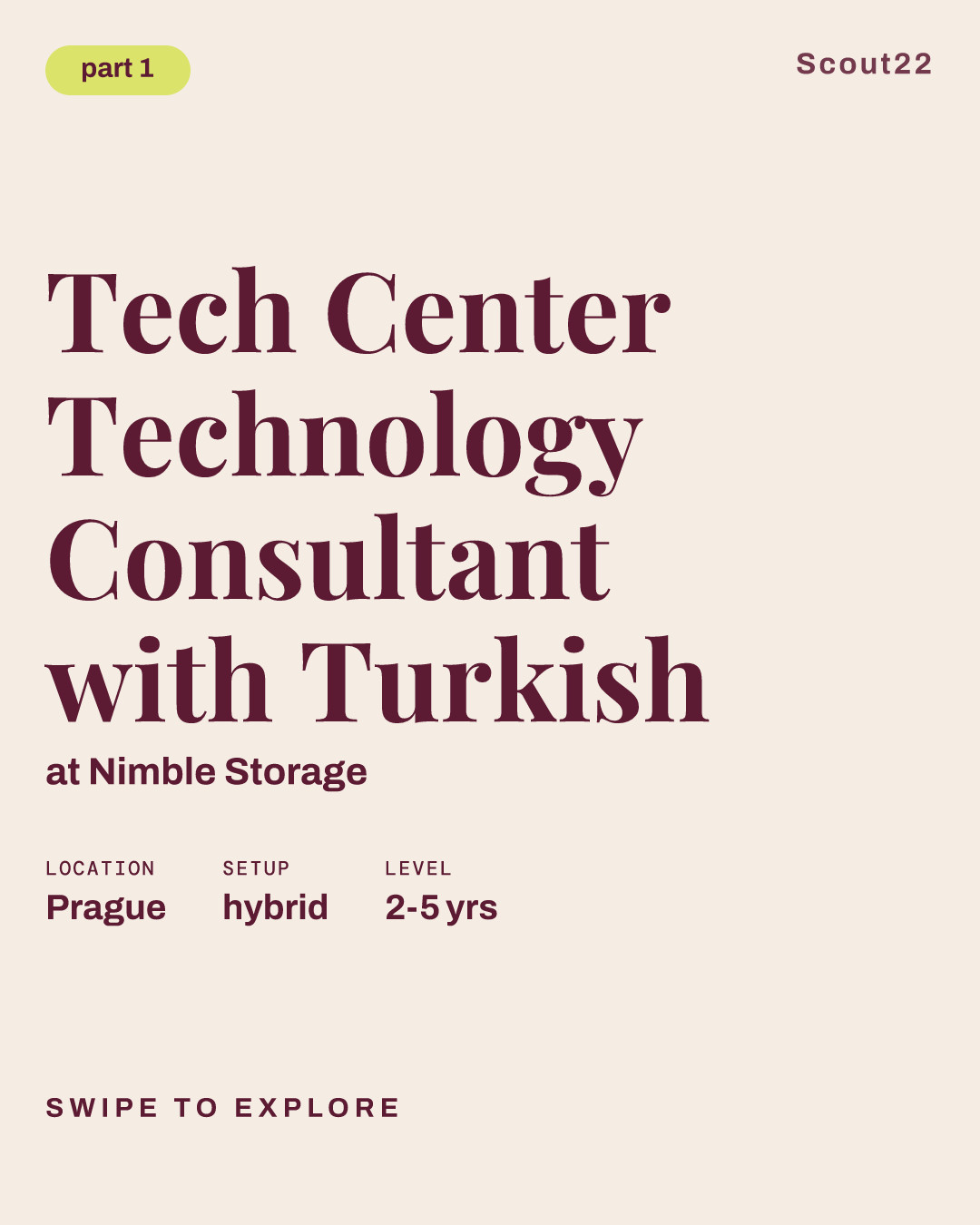 Tech Center Technology Consultant with Turkish at Nimble Storage