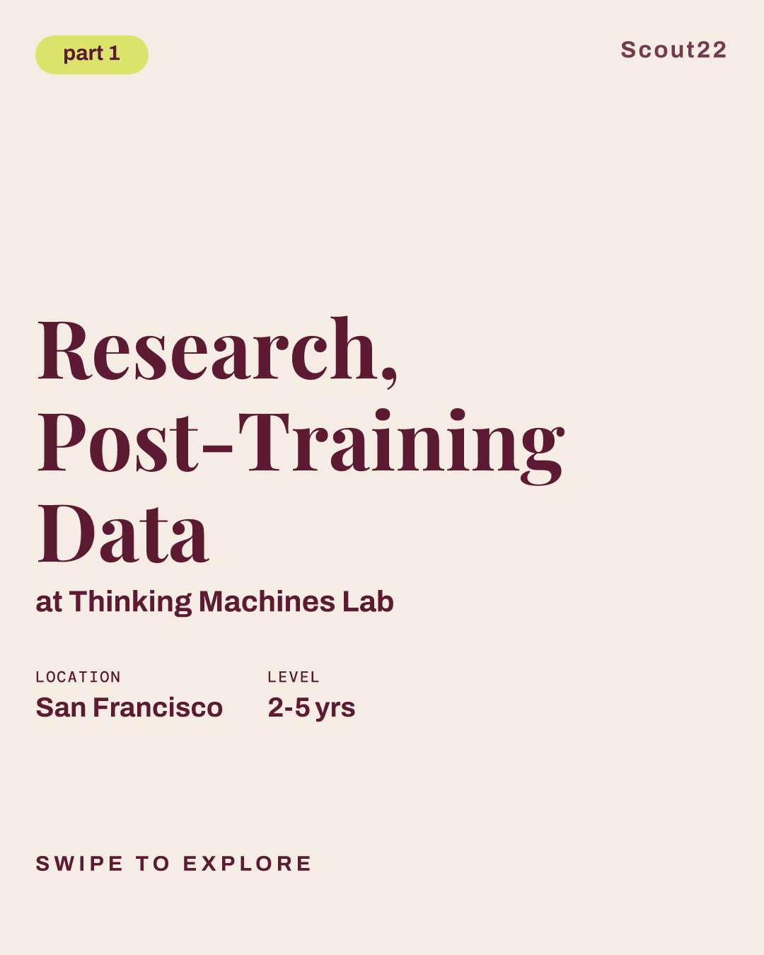 Research, Post-Training Data at Thinking Machines Lab