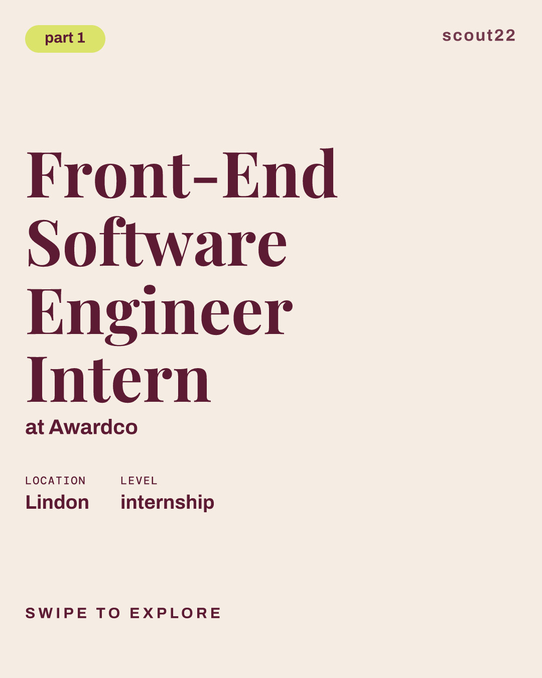 Front-End Software Engineer Intern at Awardco