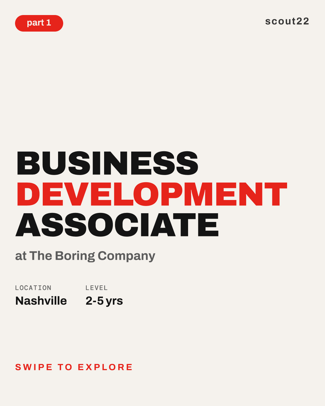 Business Development Associate at The Boring Company
