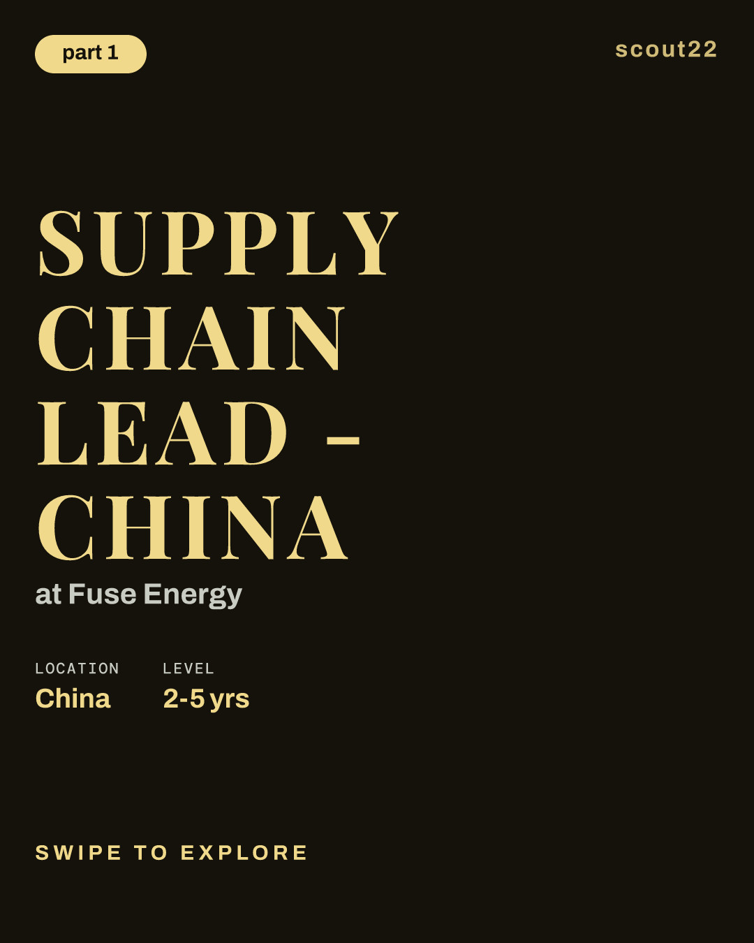 Supply Chain Lead - China at Fuse Energy