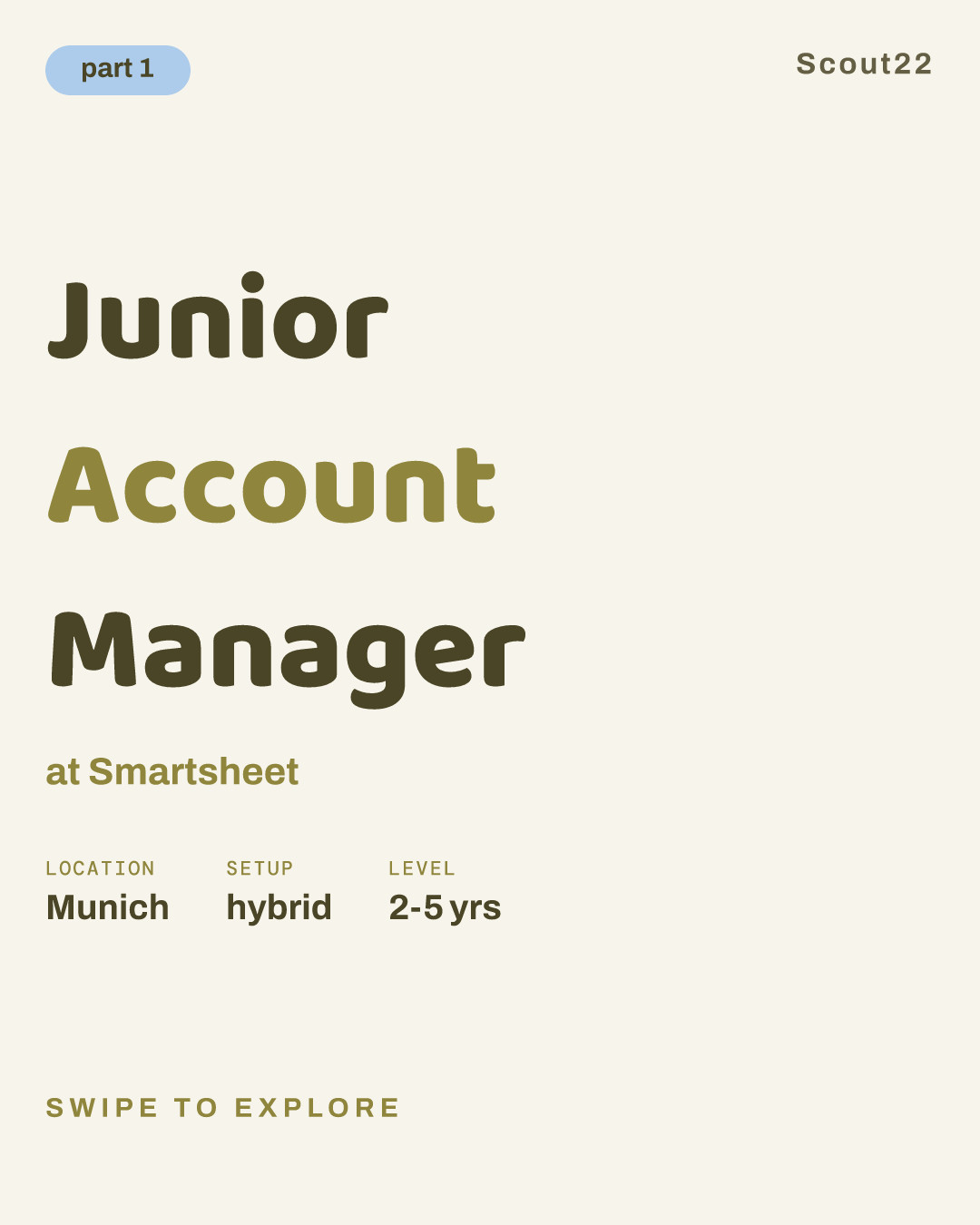 Junior Account Manager at Smartsheet