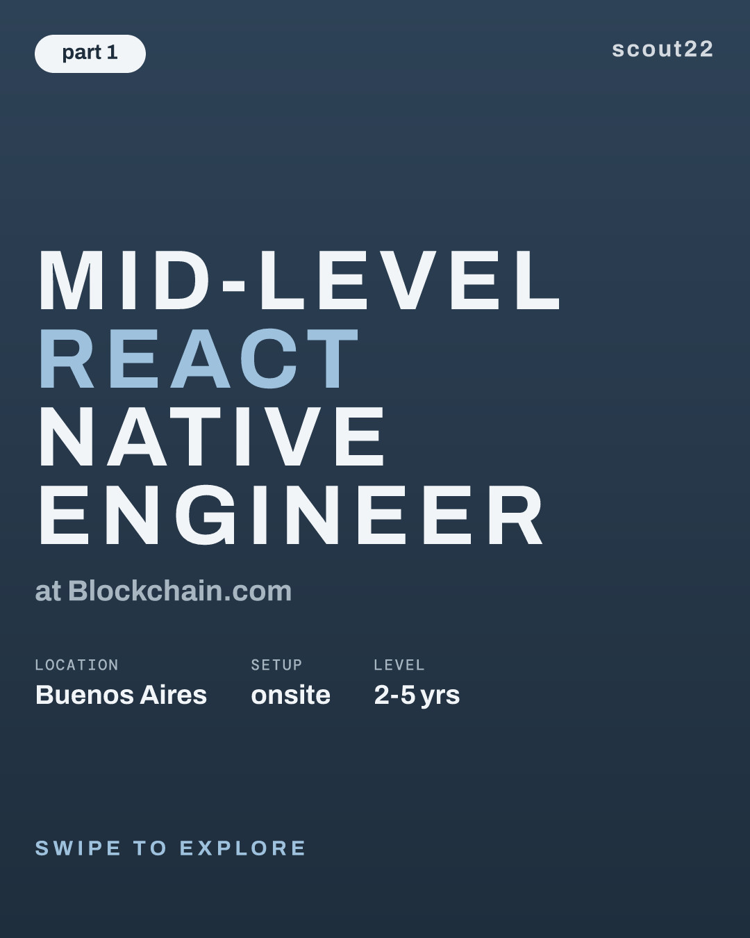 Mid-Level React Native Engineer at Blockchain.com
