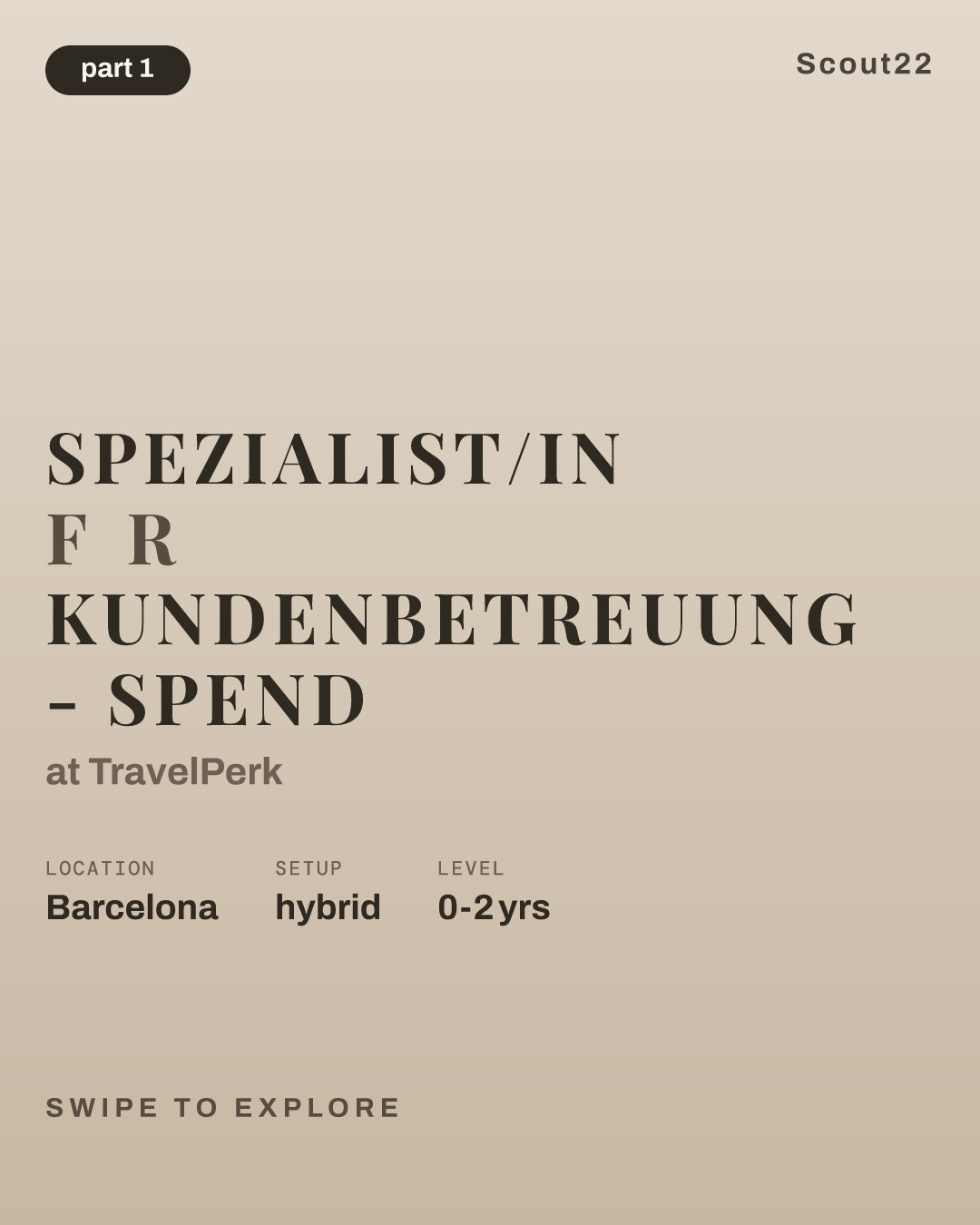 Spezialist/in für Kundenbetreuung - Spend at TravelPerk