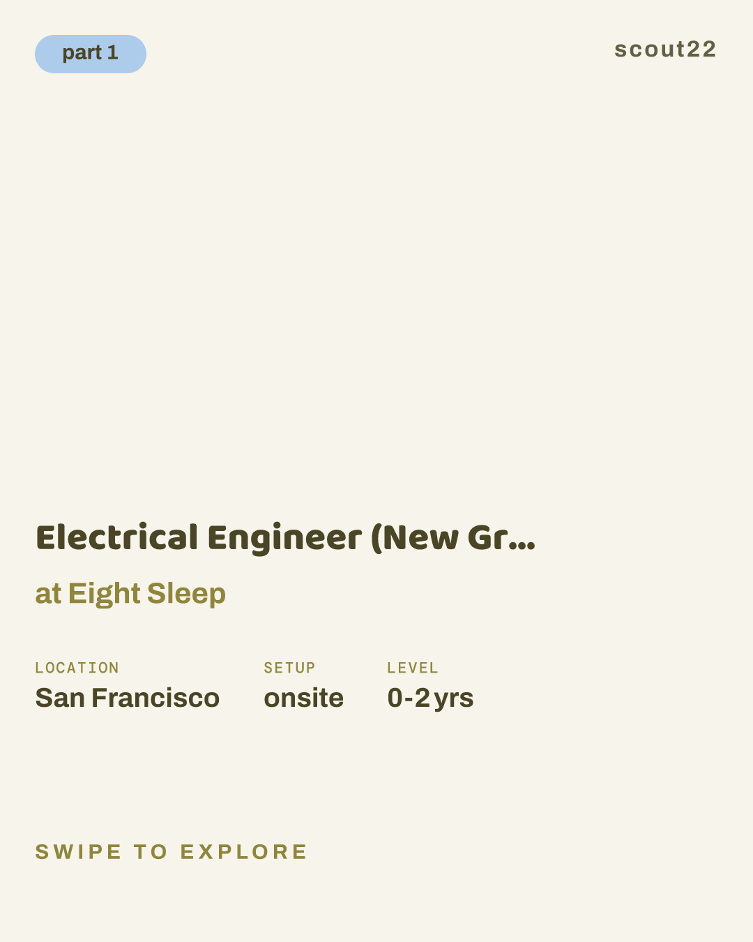 Electrical Engineer (New Grad / Spring 2027) at Eight Sleep