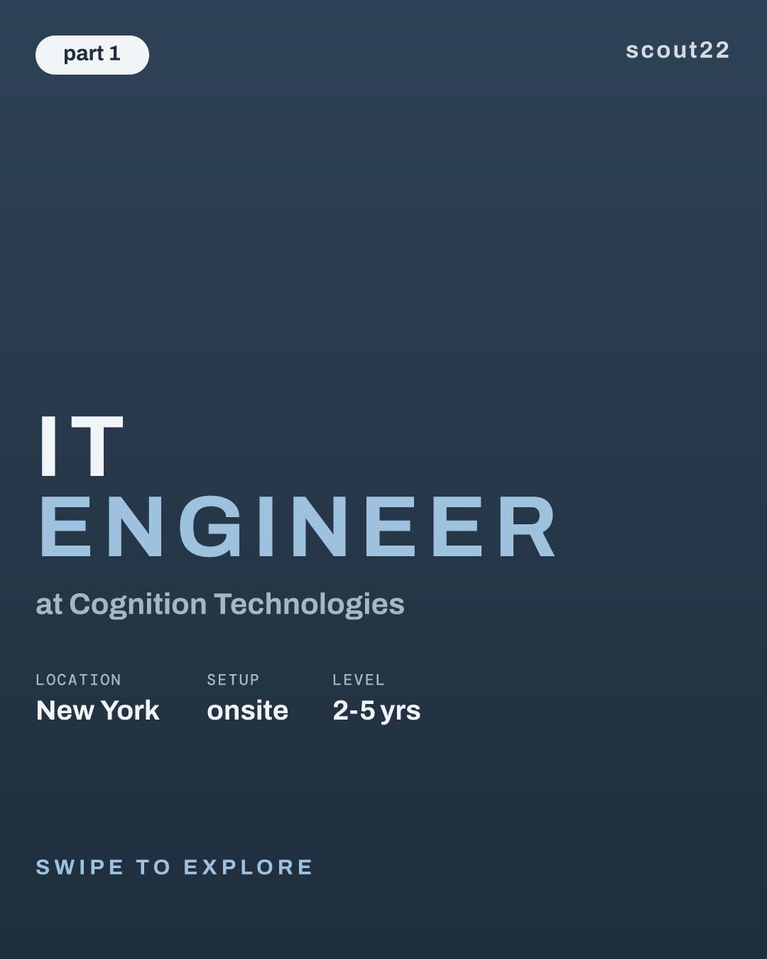 IT Engineer at Cognition Technologies