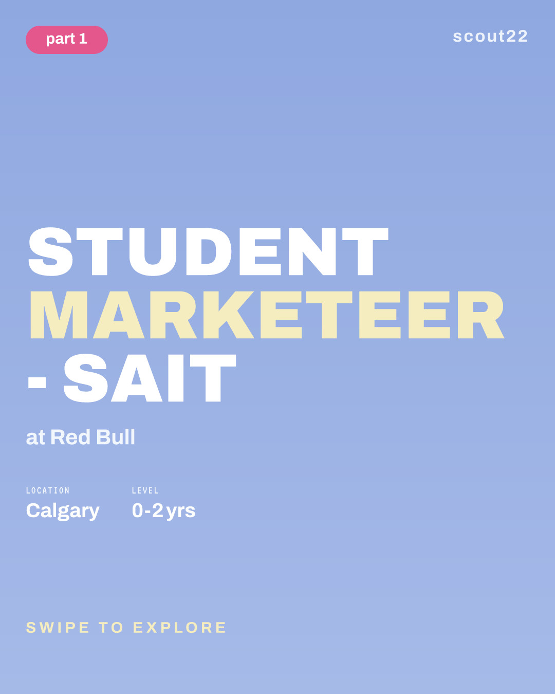 Student Marketeer - SAIT at Red Bull