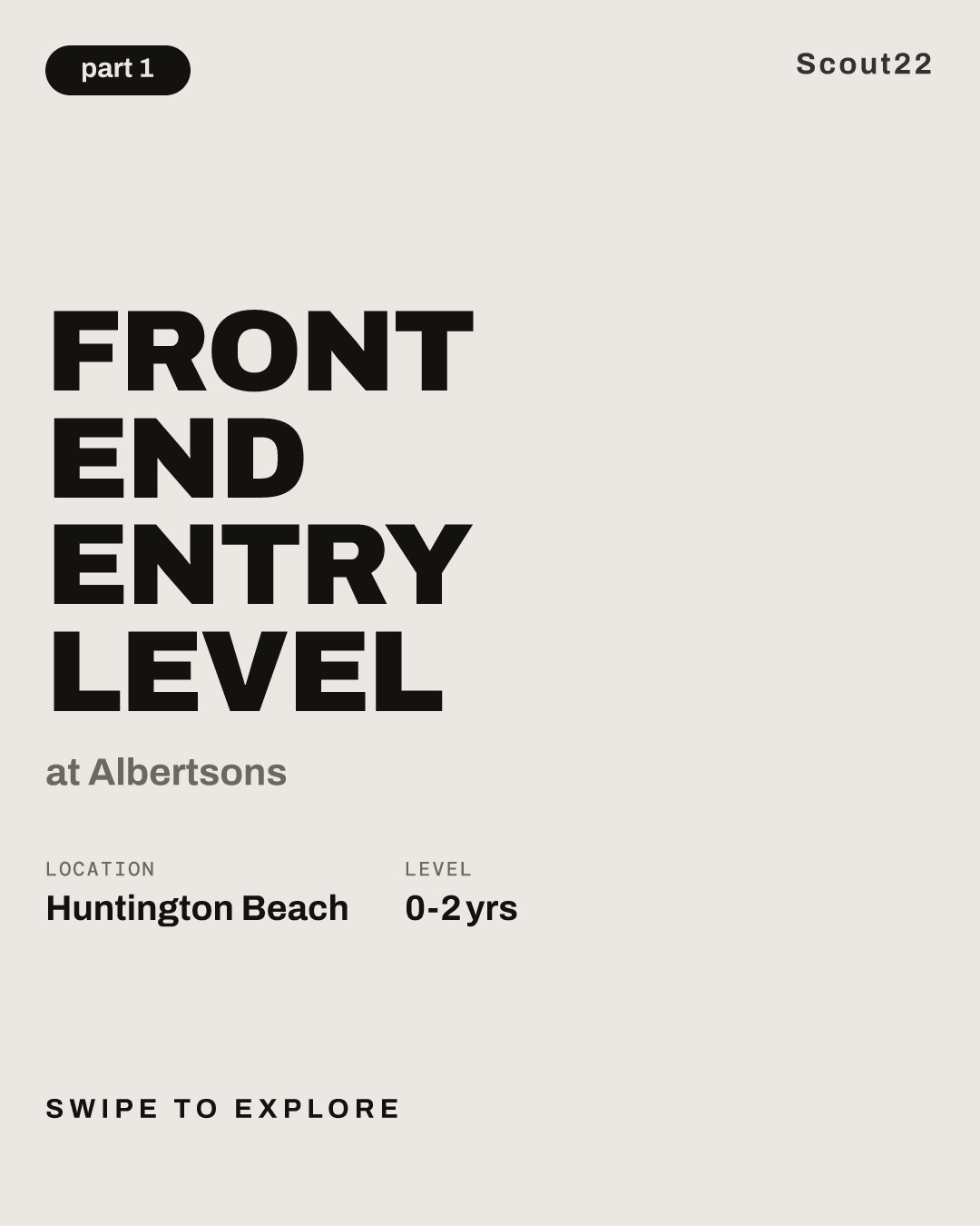 Front End Entry Level at Albertsons