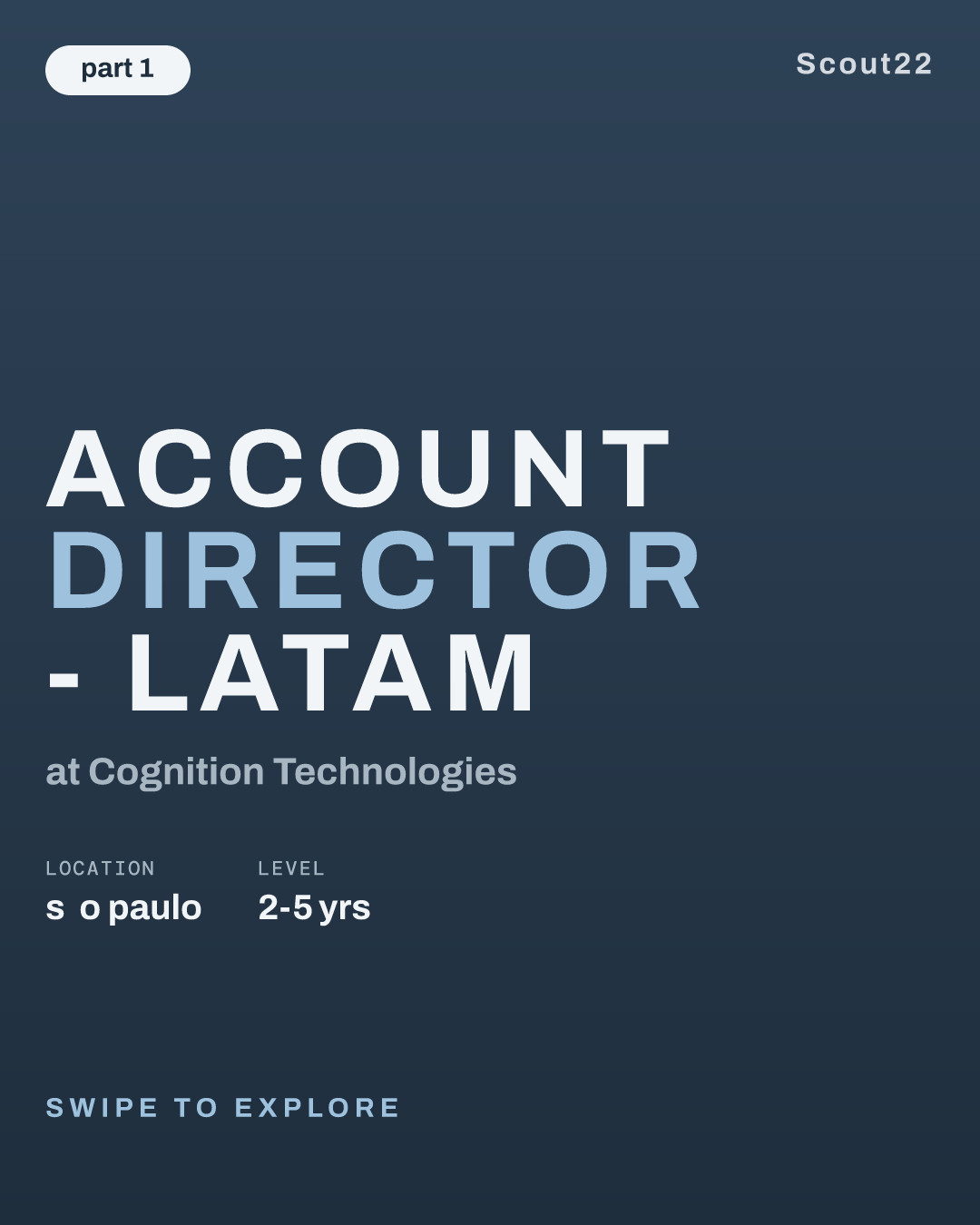 Account Director - LATAM at Cognition Technologies