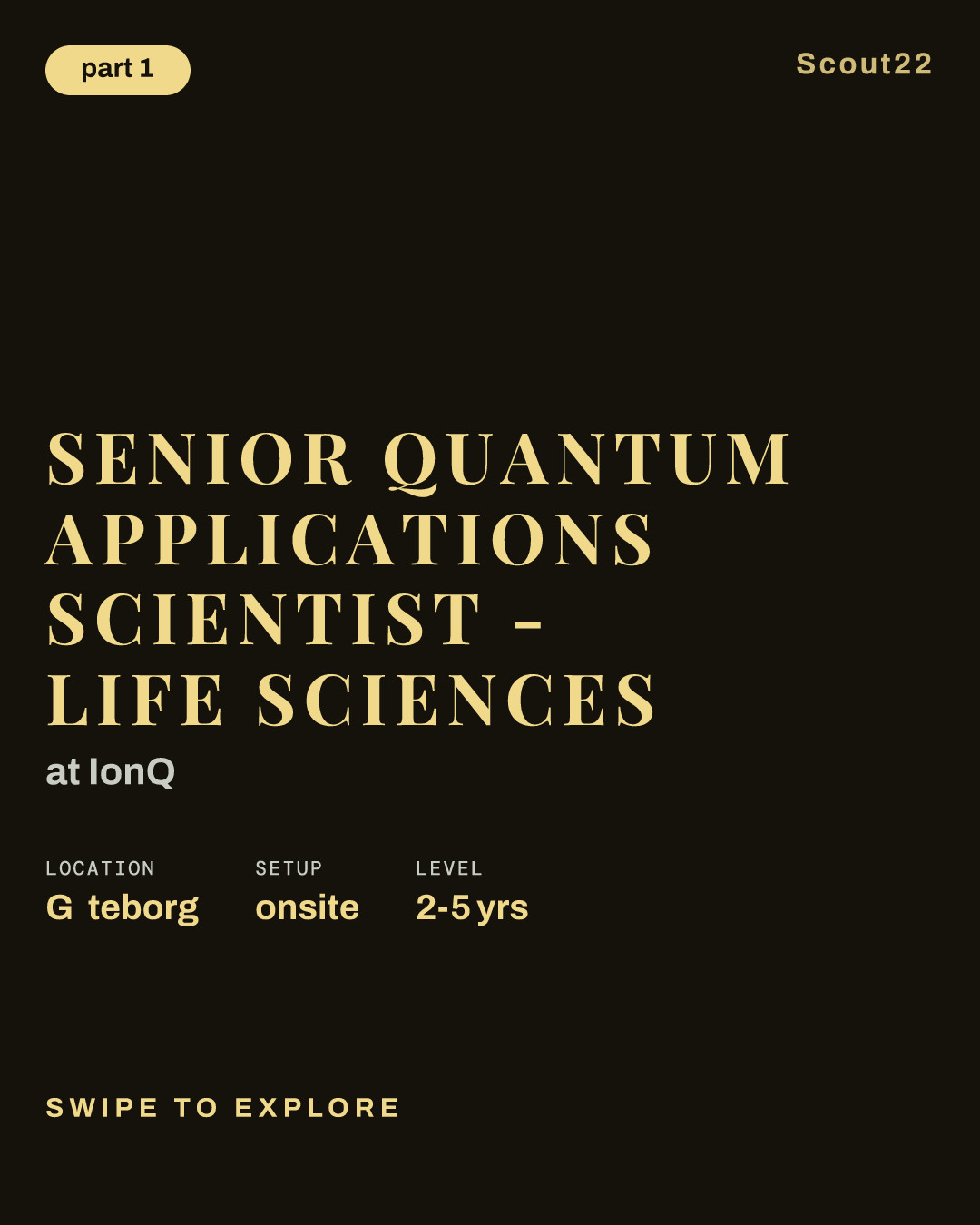 Senior Quantum Applications Scientist - Life Sciences at IonQ
