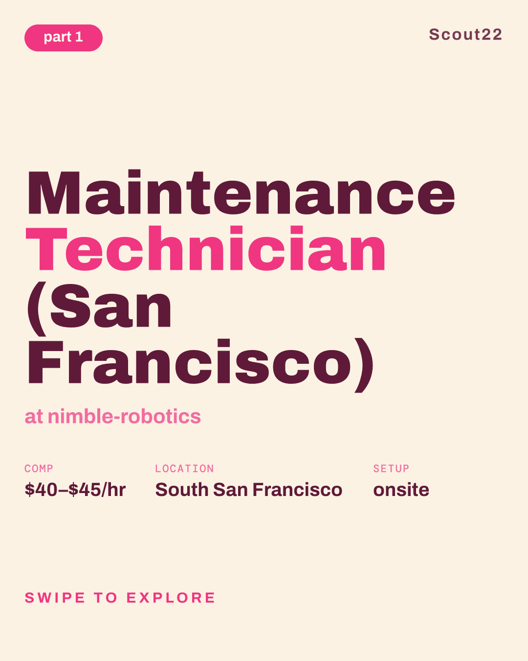 Maintenance Technician (San Francisco) at nimble-robotics