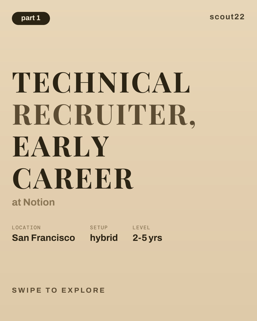 Technical Recruiter, Early Career at Notion