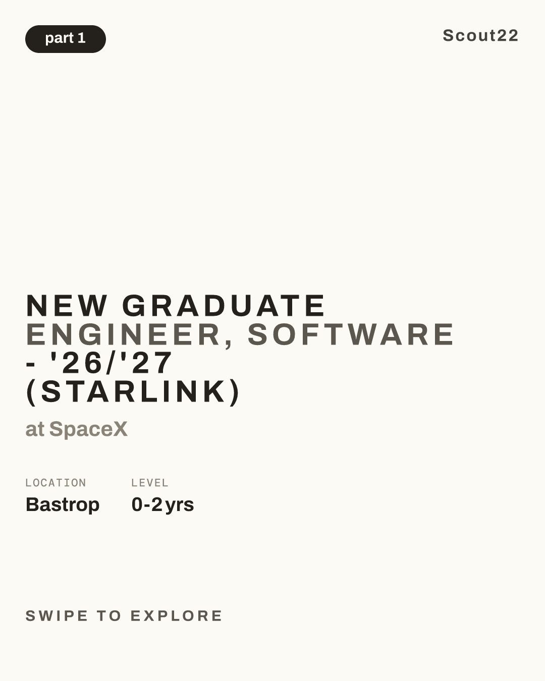 New Graduate Engineer, Software  - '26/'27  (Starlink) at SpaceX