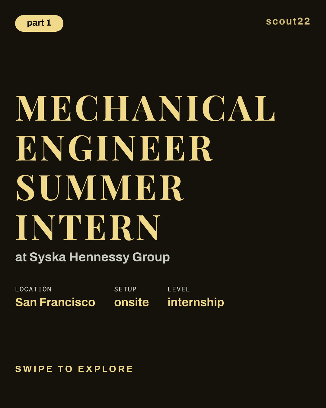 Mechanical Engineer Summer Intern at Syska Hennessy Group