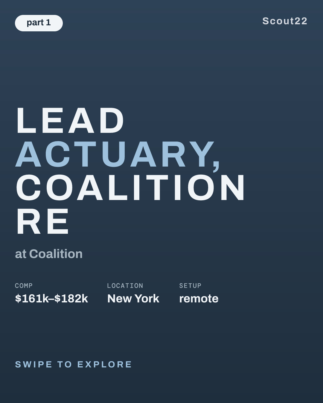 Lead Actuary, Coalition Re at Coalition