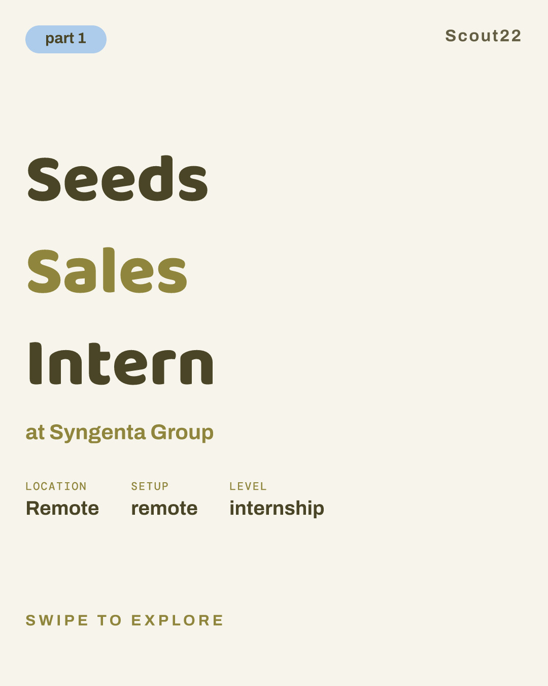 Seeds Sales Intern at Syngenta Group