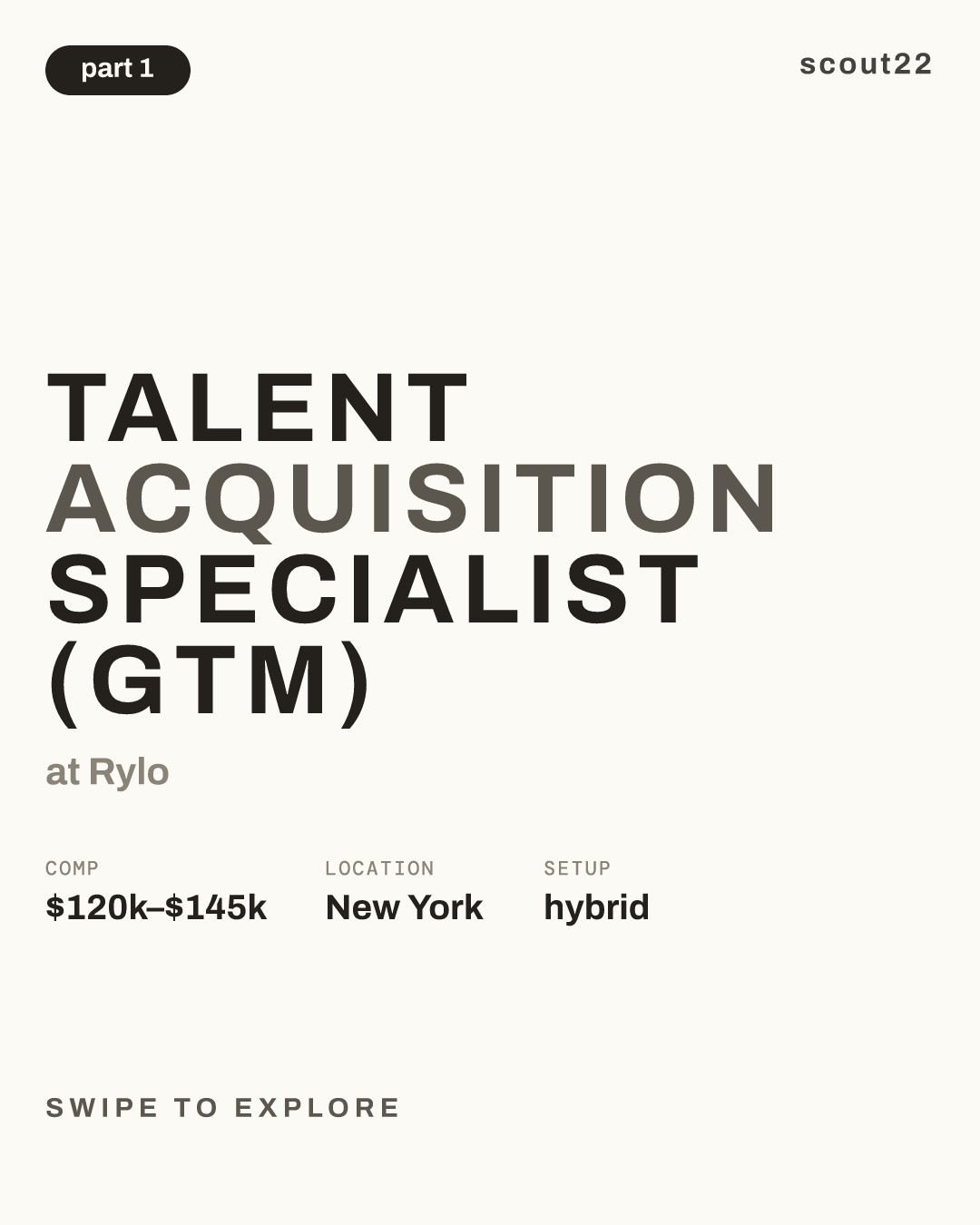 Talent Acquisition Specialist (GTM) at Rylo