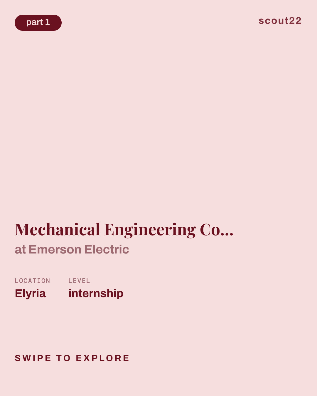 Mechanical Engineering Co-op (Summer 2027) at Emerson Electric
