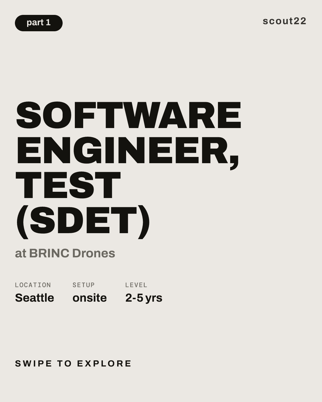 Software Engineer, Test (SDET) at BRINC Drones