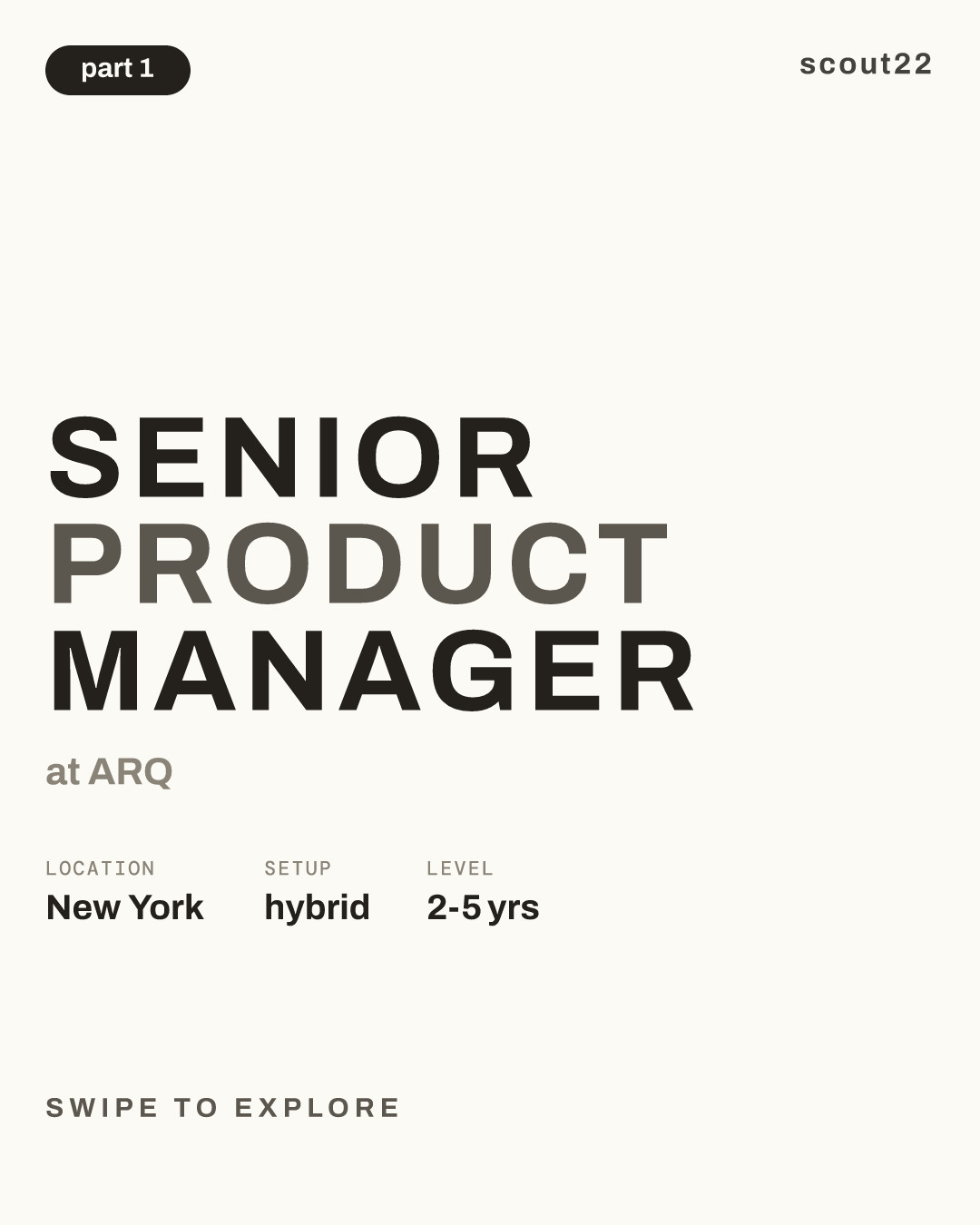 Senior Product Manager at ARQ