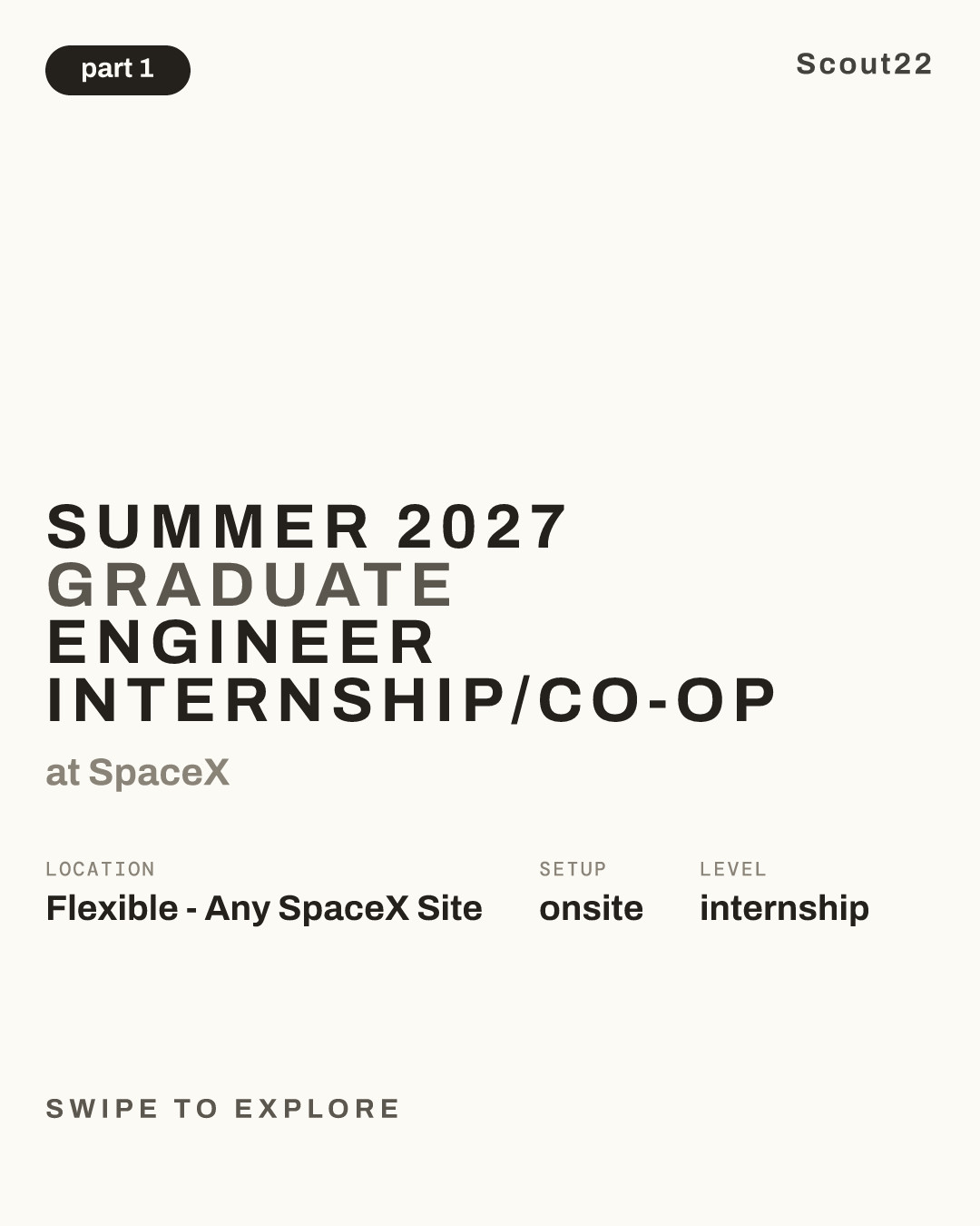 Summer 2027 Graduate Engineer Internship/Co-op at SpaceX