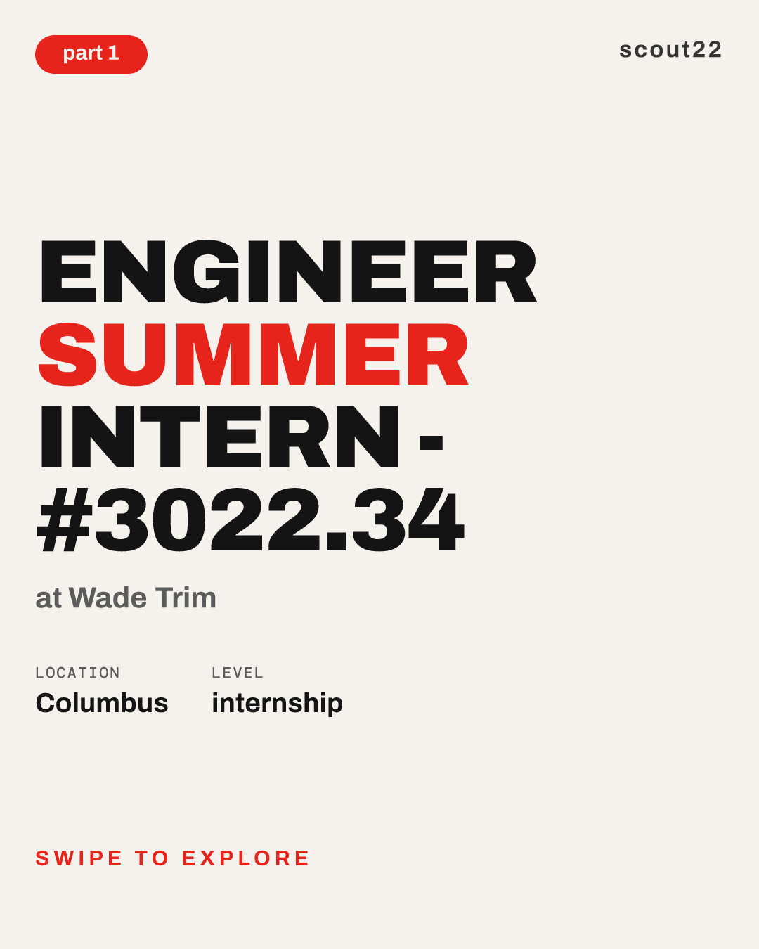 Engineer Summer Intern - #3022.34 at Wade Trim