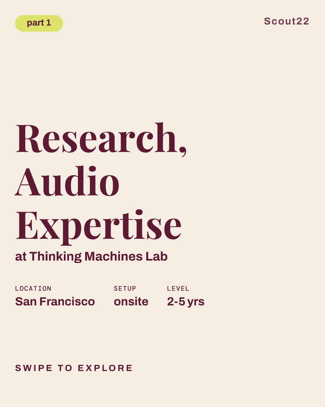 Research, Audio Expertise at Thinking Machines Lab