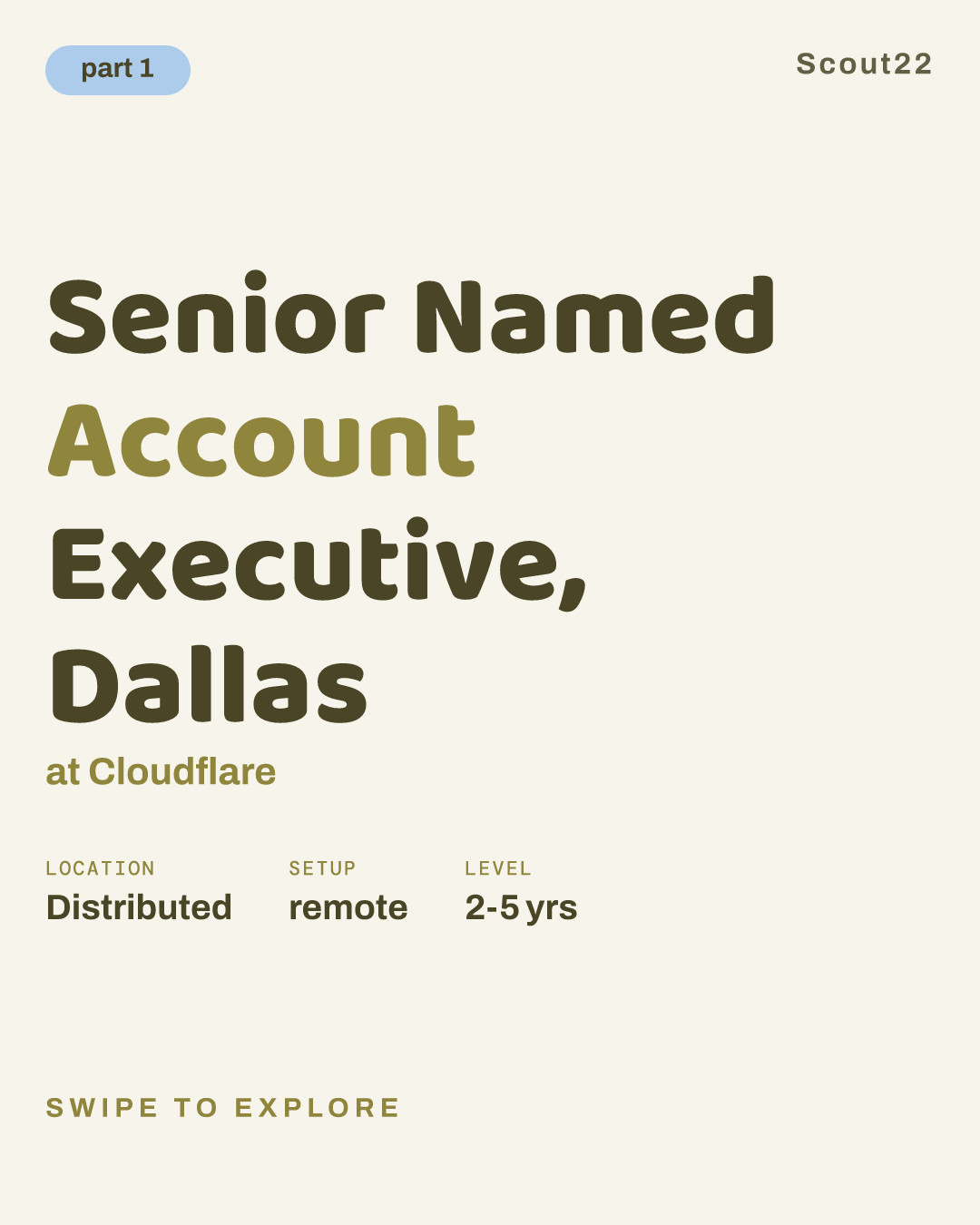 Senior Named Account Executive, Dallas at Cloudflare