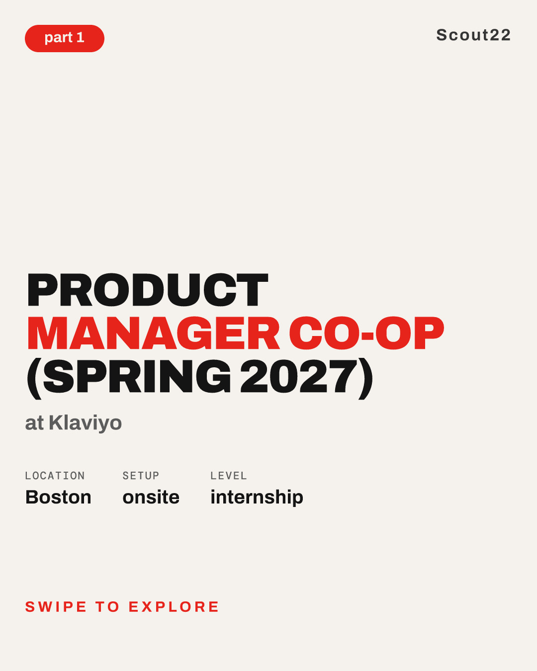 Product Manager Co-op (Spring 2027) at Klaviyo