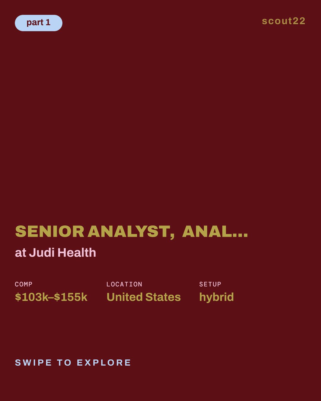 Senior Analyst, Analytics - Client Reporting at Judi Health