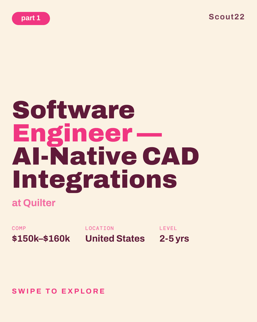Software Engineer — AI-Native CAD Integrations at Quilter
