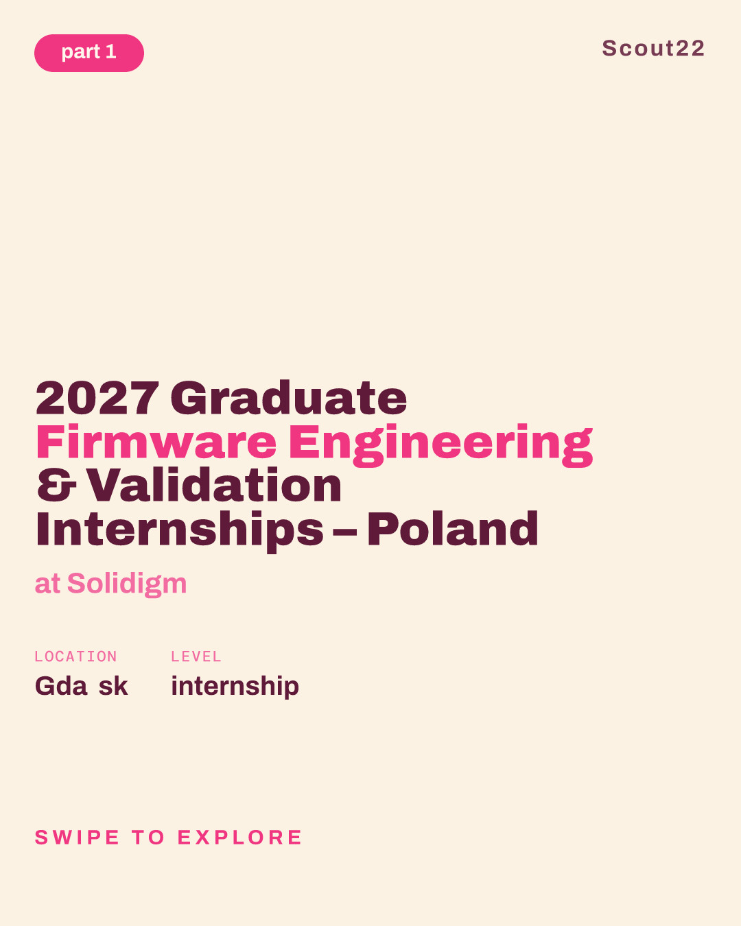 2027 Graduate Firmware Engineering & Validation Internships – Poland at Solidigm