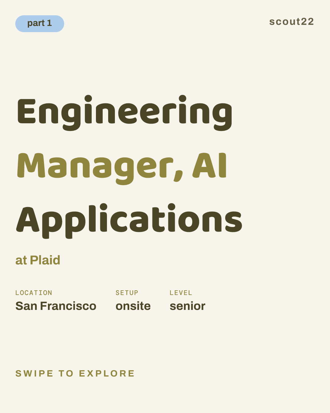 Engineering Manager, AI Applications at Plaid