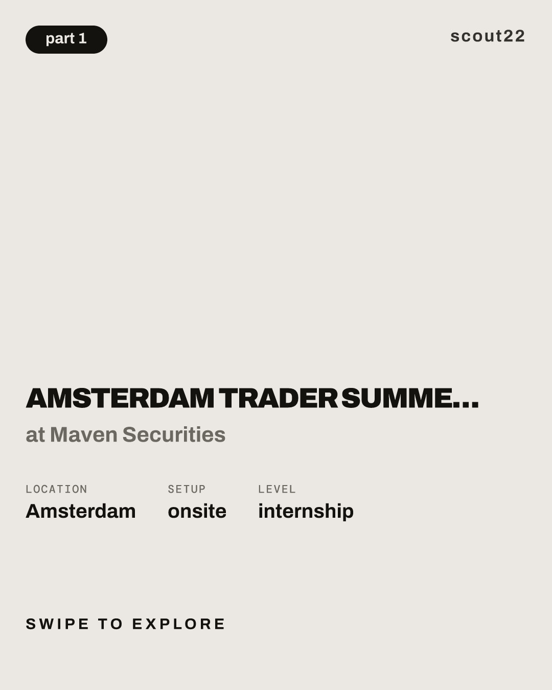 Amsterdam Trader Summer Internship 2027 at Maven Securities