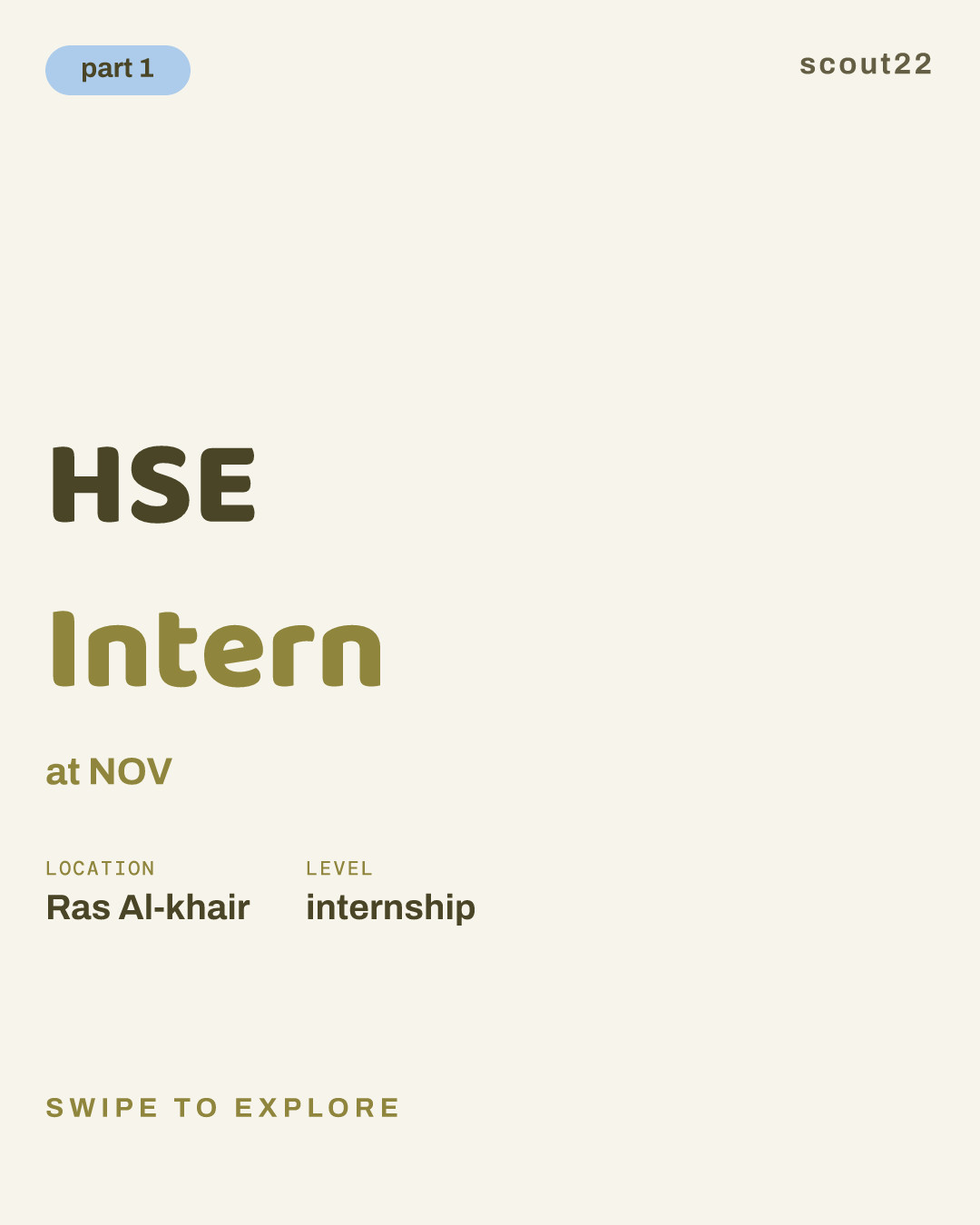 HSE Intern at NOV