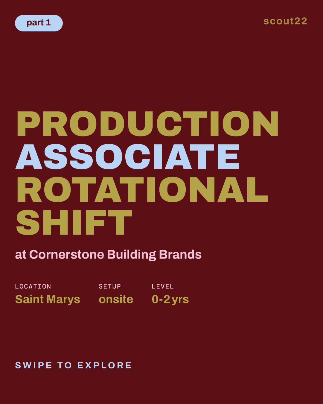 Production Associate Rotational Shift at Cornerstone Building Brands