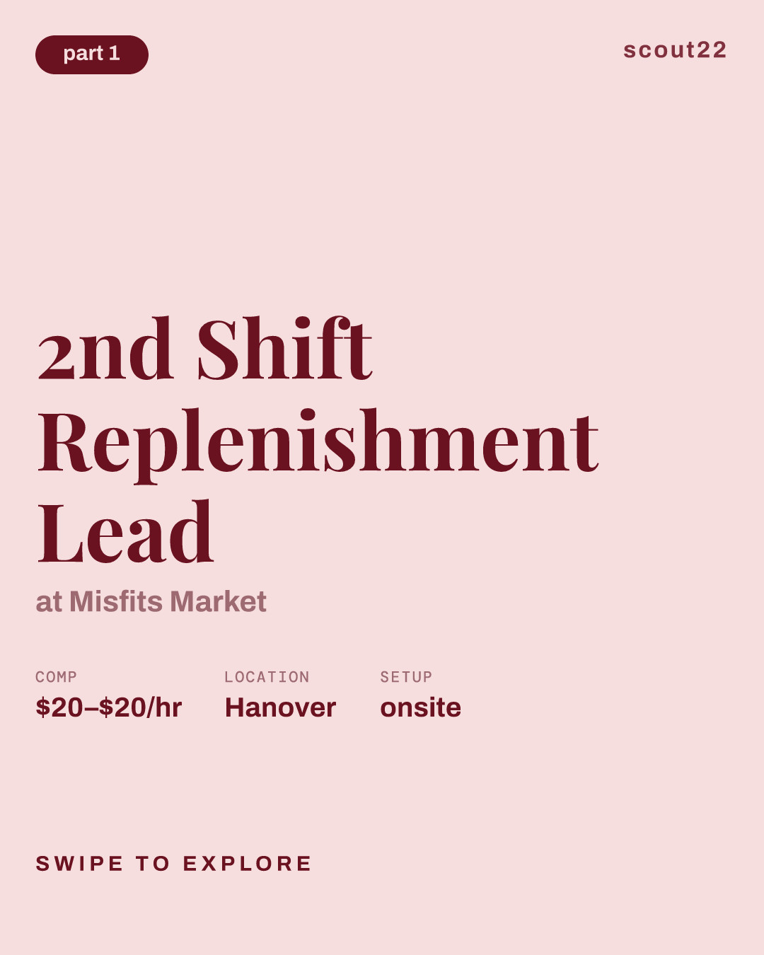 2nd Shift Replenishment Lead at Misfits Market