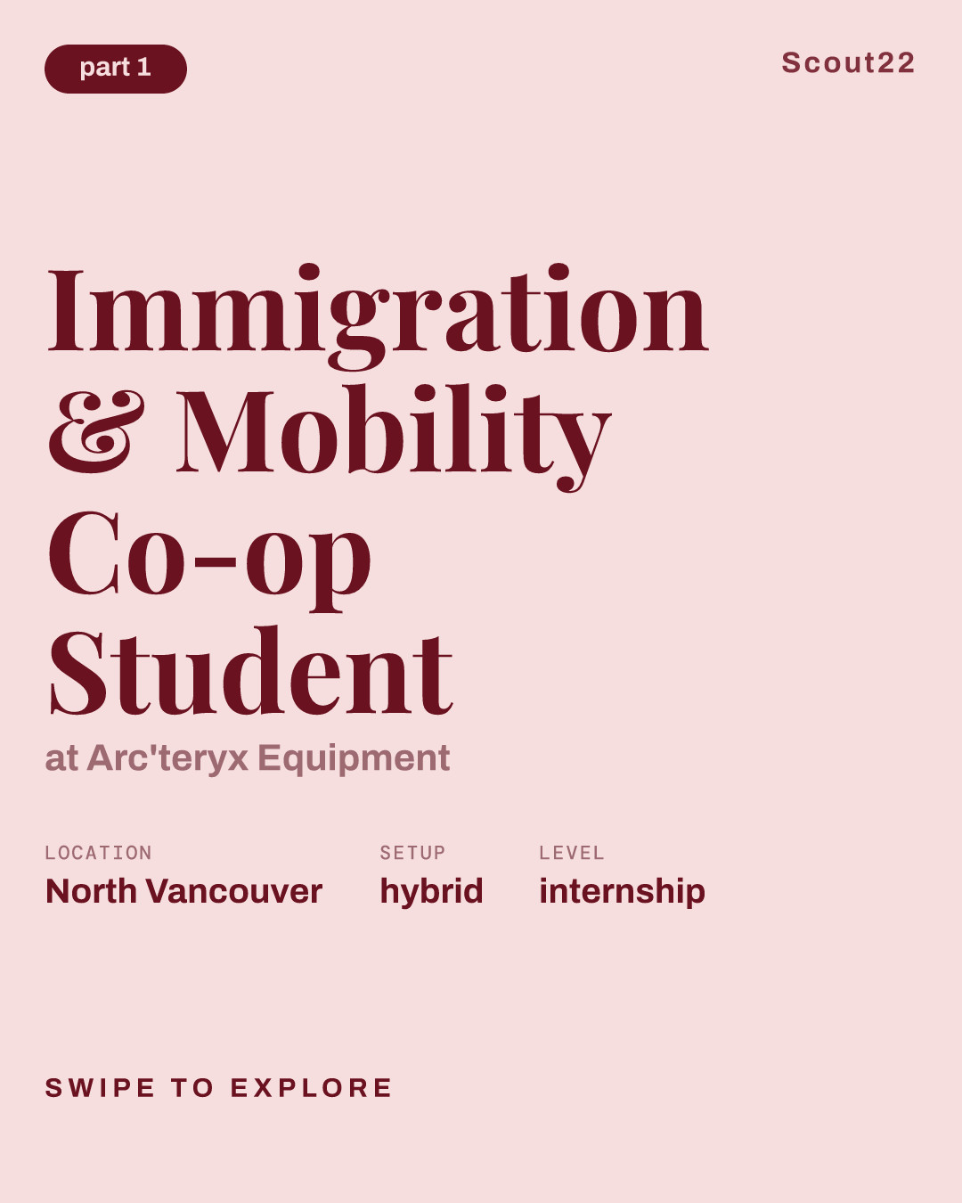 Immigration & Mobility Co-op Student at Arc'teryx Equipment