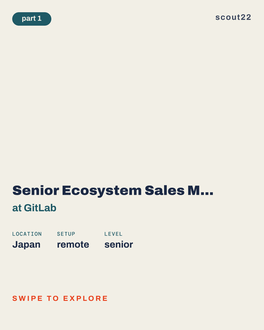 Senior Ecosystem Sales Manager, Japan at GitLab