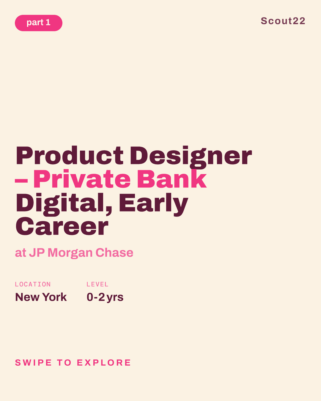 Product Designer – Private Bank Digital, Early Career at JP Morgan Chase