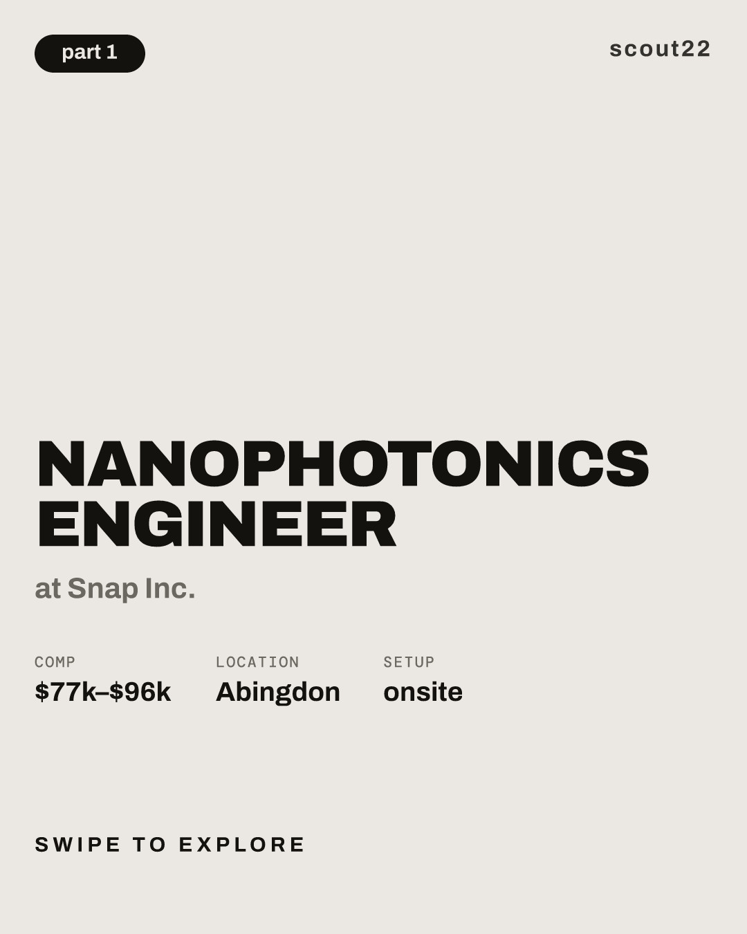 Nanophotonics Engineer at Snap Inc.
