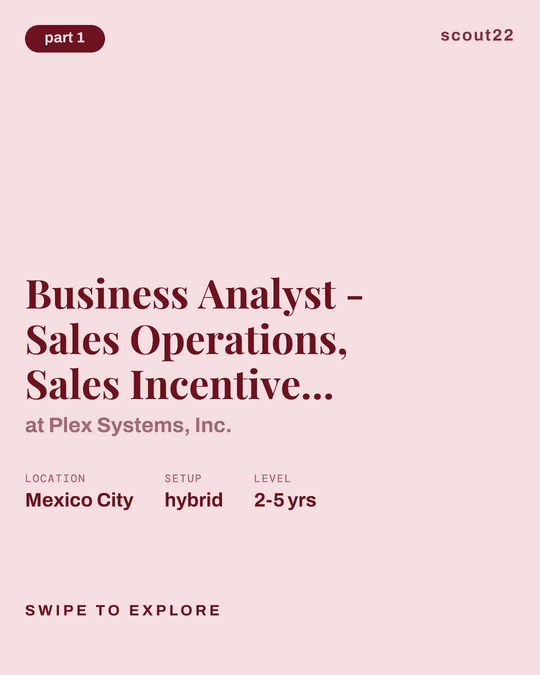 Business Analyst - Sales Operations, Sales Incentive Process at Plex Systems, Inc.