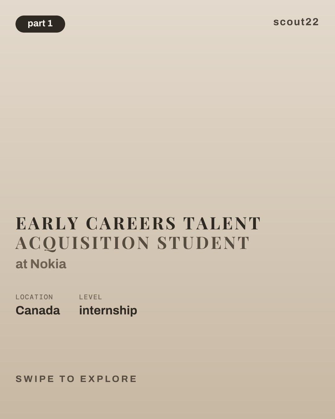 Early Careers Talent Acquisition Student at Nokia