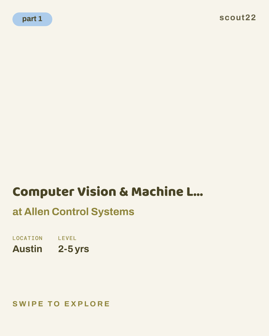 Computer Vision & Machine Learning Engineer, Mid-Level at Allen Control Systems