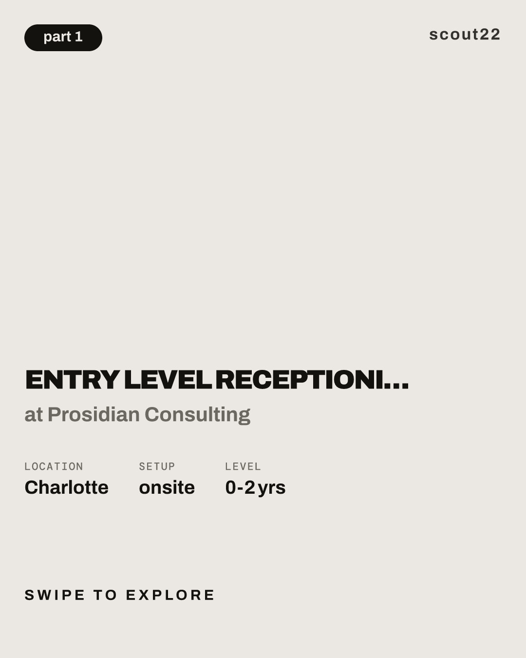 Entry Level Receptionist | Receptionist [COC0016015] at Prosidian Consulting