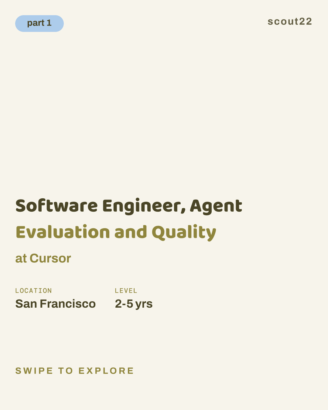 Software Engineer, Agent Evaluation and Quality at Cursor