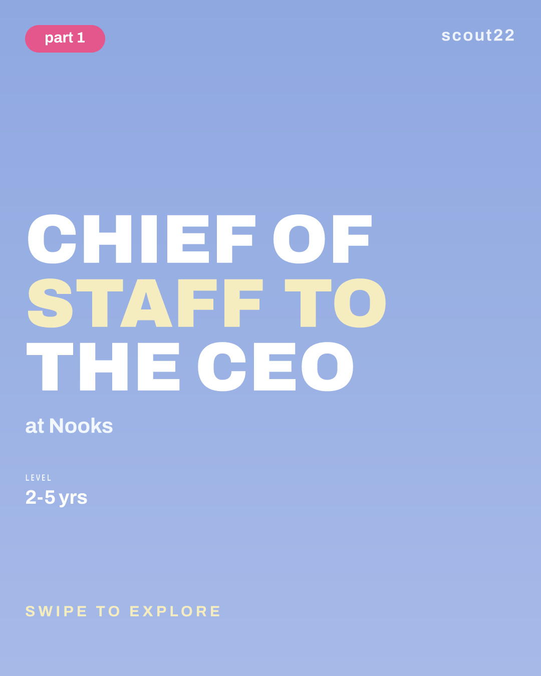 Chief of Staff to the CEO at Nooks