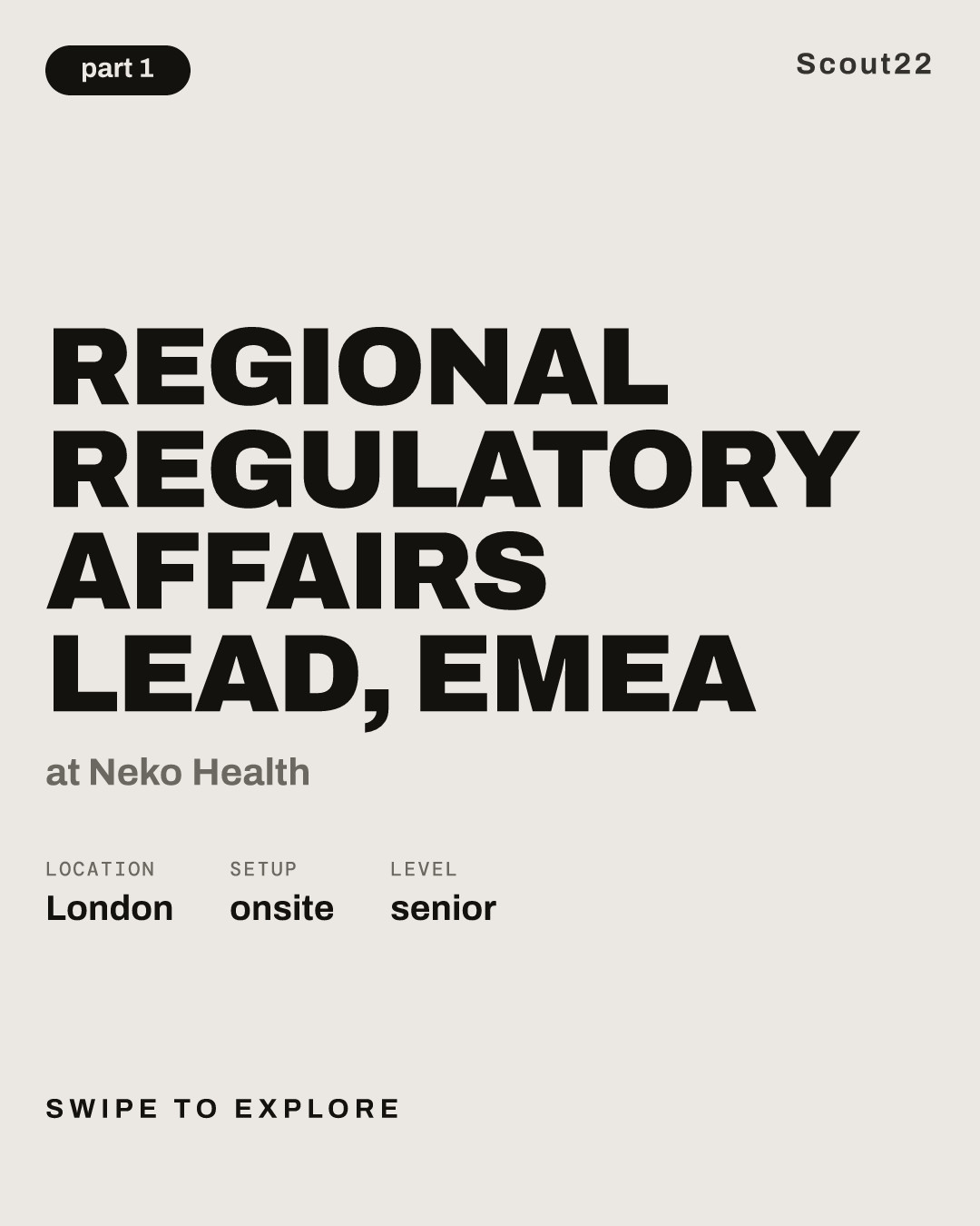 Regional Regulatory Affairs Lead, EMEA at Neko Health